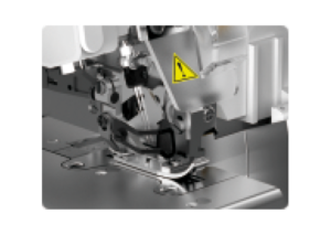 Auto thread trimming presser foot lift